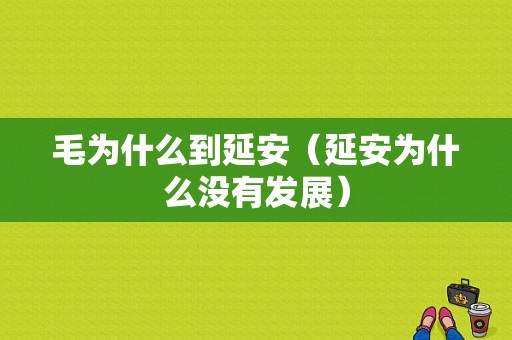 毛为什么到延安（延安为什么没有发展）