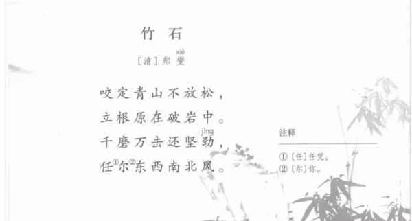 竹石属于什么诗（竹石属于什么诗歌体裁）-图3