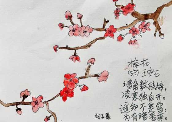 百幅梅花图画谱什么价（那几幅画都不怎么样,只有这一幅梅花图还差强人意）-图3